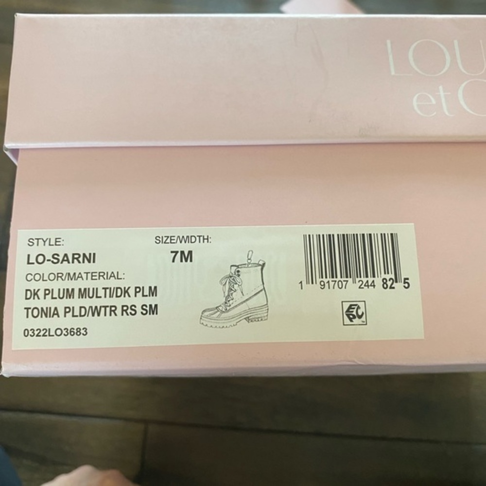 Louise et Cie Sarni Boot Plaid & Brown Platform & Chunky Heel SZ 7 NIB! - Picture 10 of 15